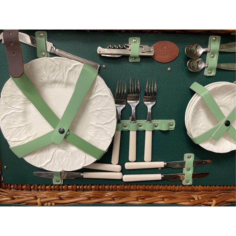 Vintage Jaguar Brexton Picnic Basket